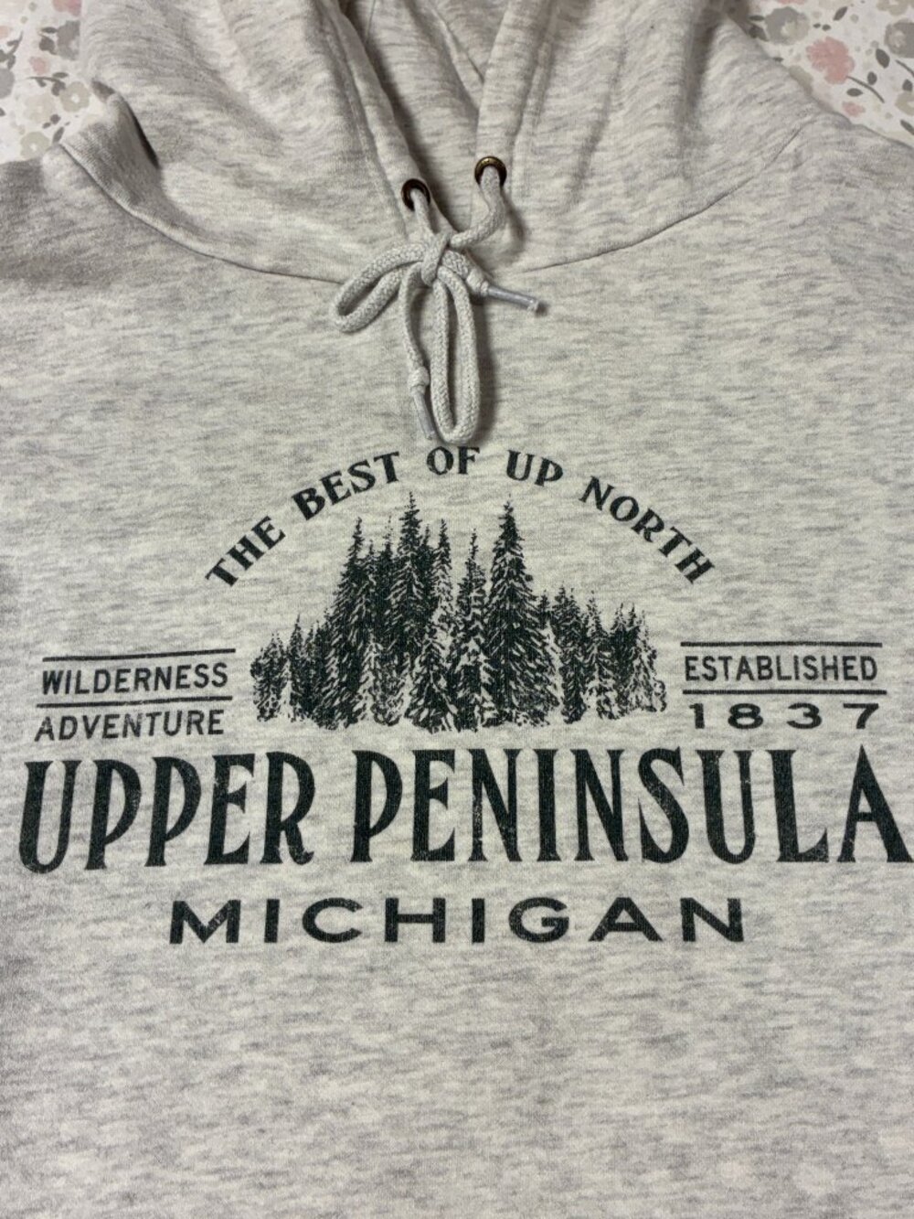 Blue 84 Large Hooded Heavy Sweatshirt - Michigan Upper Peninsula - EUC